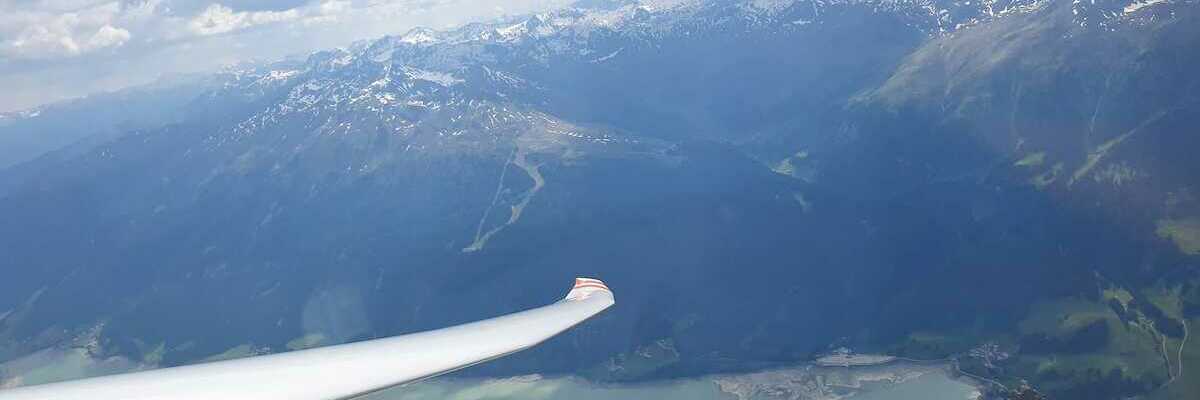 Flugwegposition um 14:06:36: Aufgenommen in der Nähe von 39027 Graun im Vinschgau, Autonome Provinz Bozen - Südtirol, Italien in 3106 Meter